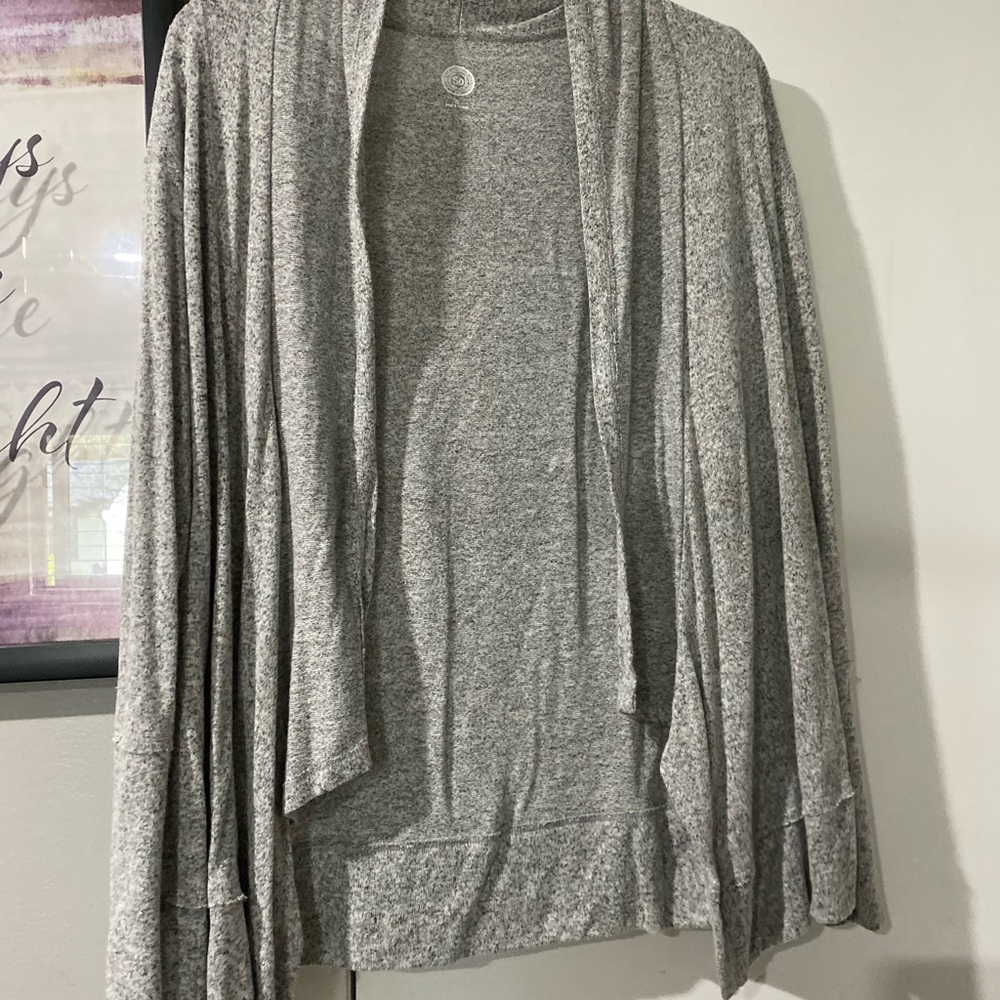 5/20 SO Women's Heather Gray Open Front Cardigan